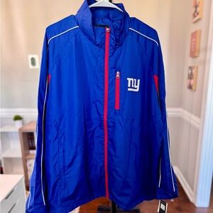 NWT Vintage New York Giants NFL Windbreaker Official Team Gear Size XL